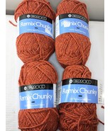 Berroco Remix Chunky yarn skeins color 9997 Apricot orange rust Bulky-5 ... - $54.00