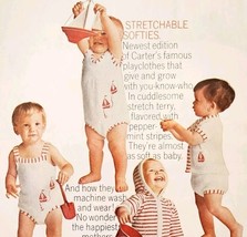 1966 Carter&#39;s Baby Clothes Nautical Advertisement Fashion For Infants DW... - $29.99