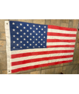 34 X 62&quot; Screen Printed American Flag with 50 Stars - €12,79 EUR
