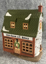 Dept 56 Dickens Village Series White Horse Bakery 1988 W/ Light &amp; Box - £15.65 GBP