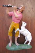 Vintage Crib Statue Italy Maybe Isas &#39;60 Shepherd Sheep Figure Rare-
sho... - £20.16 GBP