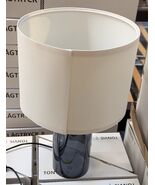 Ikea Tonvis Table Lamp Smoked Glass/White 20" (52 cm) Linen Latest New  - $123.74