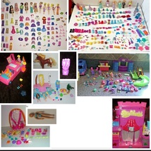HUGE Lot of Polly Pocket Dolls Clothes Accessories Horse Playsets Backpack Pets+ - £168.65 GBP