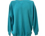 TUTTLE GOLF Alpaca Wool Sweater Crew Neck Pullover size L Turquoise - £31.61 GBP