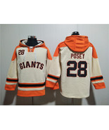 Men&#39;s San Francisco Giants #28 Buster Posey Cream Ageless Must-Have Lace... - $75.99