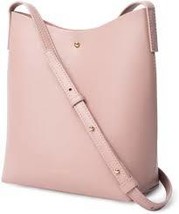 NEW Samara Minimalist Medium Shoulder Bag Peony Pink Vegan Leather Crossbody - £28.62 GBP