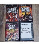 Guitar Hero Playstation 2 PS2 Games Lot of 4. 2 3 Encore Rocks 80s Aeros... - €33,11 EUR