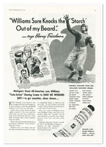 Print Ad Williams Shaving Cream Benny Friedman Football 1937 Advertisement - £9.83 GBP