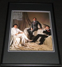 Sylvester Stallone Michael Eisner John Travolta 1983 Framed 12x18 Photo ... - £38.98 GBP