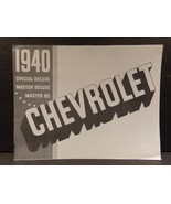 1940 Chevrolet Special Deluxe Master Deluxe Master 85 Sales Brochure - €58,61 EUR