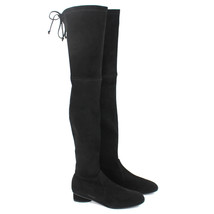 Stuart Weitzman Genna 25 City Boots Over-the-knee Black Suede Size 7 NEW - $197.95