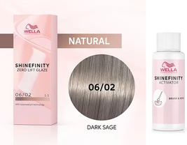 Wella Shinefinity Zero Lift Glaze 06/02 Dark Blonde Natural Matte (Dark Sage)  image 2