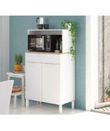 Denby White And Oak 2 Door Utility Kitchen Cupboard - £217.74 GBP
