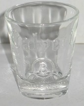 Vintage Lord Calvert Whiskey Shot Glass Embossed B Advertising Barware - $18.81