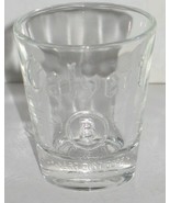 Vintage Lord Calvert Whiskey Shot Glass Embossed B Advertising Barware - £14.82 GBP