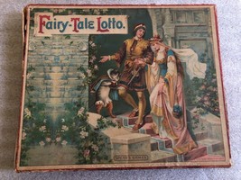 Antique e.1900&#39;s Fairy Tale Lotto Game Spear Works Germany w Box partial - $49.45
