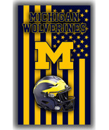 Michigan Wolverines Football Team Memorable Flag 90x150cm 3x5ft Best Banner - €13,07 EUR