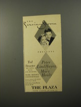 1954 The Plaza Hotel Advertisement - Peter Lind Hayes and Mary Healy - £14.78 GBP