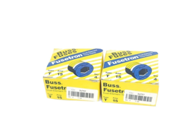 Lot Of 8 Nib Buss Fuses Type T Fusetron Fuses 15AMP - £18.05 GBP