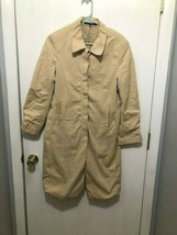 Theory Womens Lined Trench Coat Jacket SZ Large Made In USA - $19.79