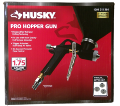 USED - Husky Pro Hopper Spray Gun Drywall Ceiling Texture Sprayer --READ-- - £35.85 GBP