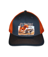Cap Hat Gray Neon Orange Mesh Back Dog Coonhound Redbone Coon Hunter Coo... - $20.99