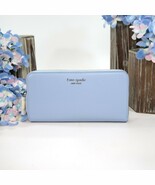 Kate Spade Morgan North Star Blue Saffiano Leather Zip Around Lacey Wallet NWT - $162.86