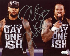 Jimmy and Jay Uso signed PHOTO RP WWE Bloodline - £8.37 GBP