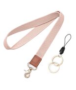 Knagsfa Stretchy Braided Lanyard w/ Dual Keyrings for ID Badge Keys Pink - $178.97 MXN Knagsfa Stretchy Braided Lanyard w/ Dual Keyrings for ID Badge Keys Pink - $178.97 MXN
