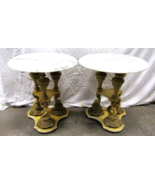 Pair of Italian Regency Florentine Marble Top Side Table with Triple Che... - €427,04 EUR