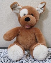 Build A Bear Workshop Plush Sitting Dog With Eye Patch and Tongue - $12.86