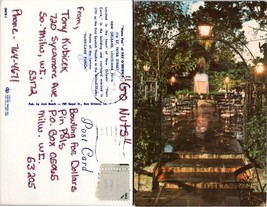 Louisiana New Orleans Pat O&#39;Brien&#39;s Restaurant Posted Milwaukee WI VTG Postcard - £7.53 GBP