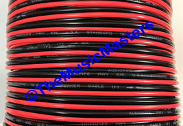 16 Gauge 60&#39; ft SPEAKER WIRE Red Black Cable Car Audio Home Stereo 12V DC Power - £12.56 GBP