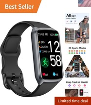 Stylish Heart Rate Monitor &amp; Sleep Tracker with 24 Sports Modes - Waterp... - $74.99