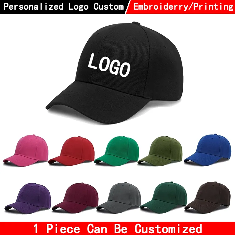 Custom Baseball Caps Adjustable Embroidery Print Hat Custom Logo Men&#39;s Cap Hip - £11.19 GBP+