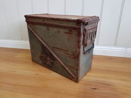 Solid Steel AMMO Storage Box 9Kg Metal Military Army Transport Box 49x47x21cm - $51.61