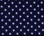 Cotton Twill White Stars on Navy Patriotic Home Decor Fabric by the Yard... - $9.95
