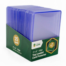 LPG Top Loaded Card Protector 3x4&quot; 25pcs - 130pt - £17.54 GBP