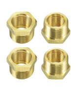 100 Pcs, Brass 1" Male x 1/2" Female Bush BSP, Pipe Reducer Threaded Fit... - $287.50