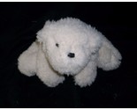 POTTERY BARN FLUFFY FURRY BICHON FRISE WHITE PUPPY DOG STUFFED ANIMAL PL... - $42.75