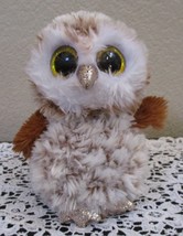 Ty Beanie Boos Percy The Owl Big Yellow Sparkle Eyes No Tag - $9.89