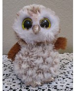 Ty Beanie Boos Percy The Owl Big Yellow Sparkle Eyes No Tag - $182.05 MXN