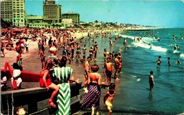 Spiaggia Vista Arcobaleno Pier Barche Lungo California Ca 1955 Cromo Postcard B6 - $4.03