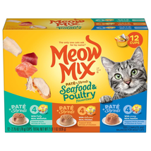 Meow Mix Seafood Selections Wet Cat Food,  Assorted Flavor Names , Sizes  - £7.84 GBP