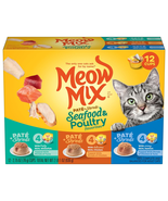 Meow Mix Seafood Selections Wet Cat Food,  Assorted Flavor Names , Sizes  - £7.84 GBP