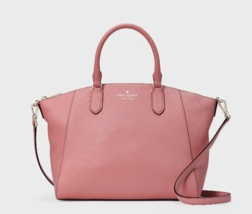 New Kate Spade Parker Pebbled Leather Satchel Masons Brick with Dust bag - £105.96 GBP