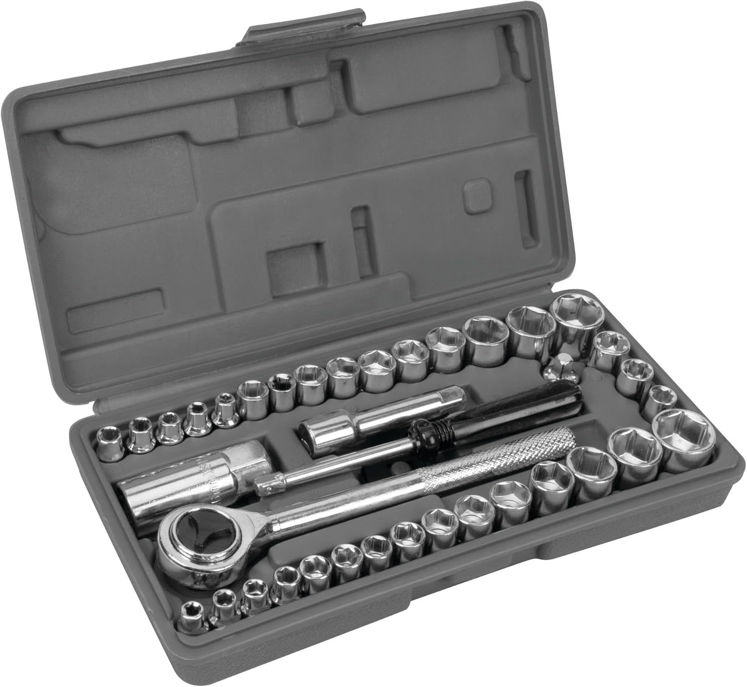 Performance Tool W1173 Sae/Metric 40-Piece Sae And Metric Socket, Inch D... - $38.96