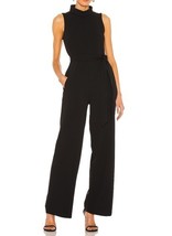 1. STATE Mock Neck Belted Jumpsuit SZ S Black - $100.98