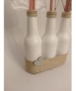 Florero decorativo reciclado con hilo de yute - $22.95