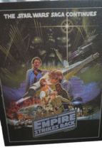 Star Wars The Empire Strikes Back Saga Continues 14&quot; x 18&quot; Print On Canvas 2015 - £21.74 GBP